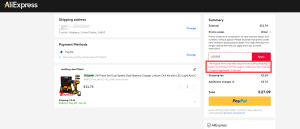 aliexpress coupon not valid